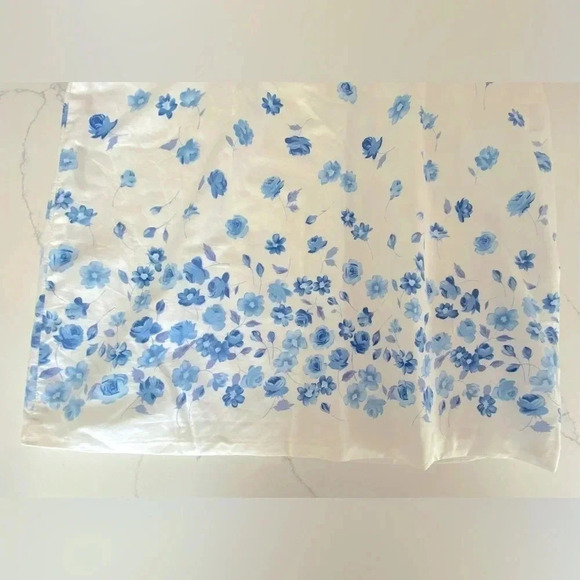 Casual Corner Annex Women’s 100% Cotton Sleeveless Dress Blue Flowers Small Size - Picture 8 of 12